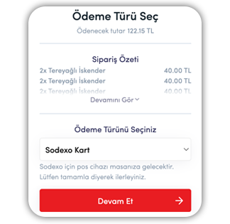 ödeme türü seçim kutucuğu